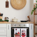 Tudomro Christmas Black Cat Kitchen Towels 16x24 4 Pcs Soft Absorbent by Deal US