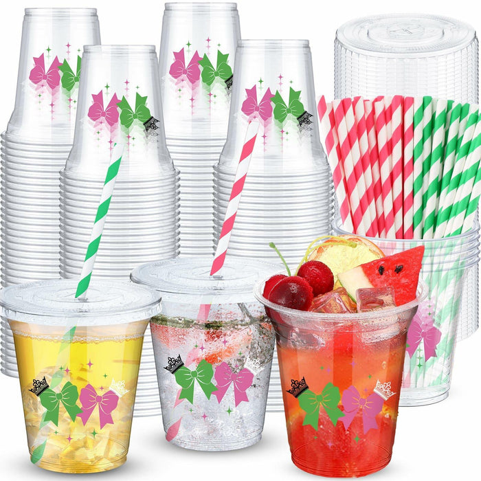 Baderke 150 Pack 12oz Pink Green Plastic Witch Princess Party Cups by Deal US