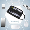 HESTECH Electronic Organizer Travel Cable Case Double Layer Medium Black 9x4x3.5 by Deal US