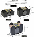 Automatic 2-Deck Card Shuffler Electric Mixer for Home Game Nights by Deal US