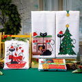 Tudomro Christmas Black Cat Kitchen Towels 16x24 4 Pcs Soft Absorbent by Deal US