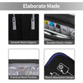 HESTECH Electronic Organizer Travel Cable Case Double Layer Medium Black 9x4x3.5 by Deal US