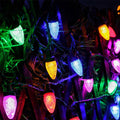 HAYATA 50 LED Strawberry String Lights 23ft C6 Multi Color Christmas Decor by Deal US