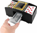 Automatic 2-Deck Card Shuffler Electric Mixer for Home Game Nights by Deal US