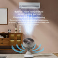 CIBAIL 10" Small Desk Fan USB-C Rechargeable 3 Speed 360° Tilt White by Deal US