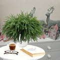 Dushle Norfolk Pine Branches 18in Artificial Greenery Stems 6 Count Green by Deal US
