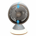 CIBAIL 10" Small Desk Fan USB-C Rechargeable 3 Speed 360° Tilt White by Deal US