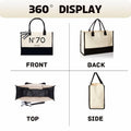 QLSKO Birthday Gift Canvas Tote Bag for Women Beach Party Keepsake by Deal US
