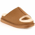 QXV Women's Slide Sandal Open-Toe Slip-On Brown Size 8 by Deal US