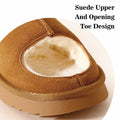 QXV Women's Slide Sandal Open-Toe Slip-On Brown Size 8 by Deal US