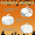 Weysat 8 Pcs Large Ghost Halloween Stencils Reusable for Crafts Yard Art by Deal US