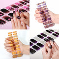 HBGAYLYH Halloween Semi Cured Gel Nail Stickers Orange Spider 20 Pieces by Deal US