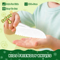 Suhctuptx 28PCS Toddler Knife Set Kids Kitchen Knives Crocodile Color Safe by Deal US