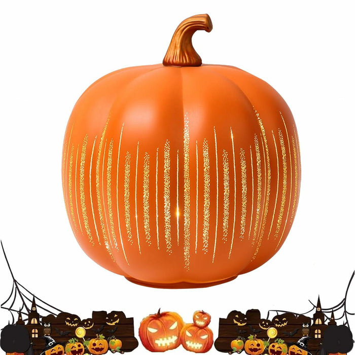 YCNASSS Thanksgiving Starry Night LED Pumpkin Lights Timer Orange Medium by Deal US