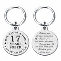 Alotozo 17 Year Sobriety Keychain AA Recovery Gift Men Women by Deal US