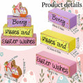 Chunful 4 Pcs Christmas Table Decor Wooden Winter Rustic Xmas Block Signs by Deal US