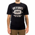 KOLNAMDINH Retired 2025 Funny T-Shirt I Worked My Whole Life Black XL by Deal US