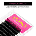 TDANCE Lash Extension Matte Black Curl D 0.15mm Thickness 19mm Size by Deal US