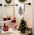 KRHFG Christmas Chinoiserie Kitchen Towels Red Blue 16x24 Inches by Deal US