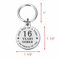 Alotozo 16 Year Sobriety Keychain AA Recovery Gift Men Women by Deal US