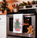 KRHFG Christmas Chinoiserie Kitchen Towels Red Blue 16x24 Inches by Deal US
