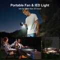 yiHuiya Portable Fan Under Shirt Waist Clip-On 4-Speed Rechargeable White by Deal US