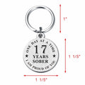 Alotozo 17 Year Sobriety Keychain AA Recovery Gift Men Women by Deal US