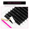 TDANCE Lash Extension Matte Black Curl D 0.15mm Thickness 19mm Size by Deal US