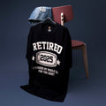 KOLNAMDINH Retired 2025 Funny T-Shirt I Worked My Whole Life Black XL by Deal US