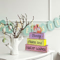Chunful 4 Pcs Christmas Table Decor Wooden Winter Rustic Xmas Block Signs by Deal US