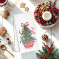 KRHFG Christmas Chinoiserie Kitchen Towels Red Blue 16x24 Inches by Deal US