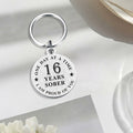 Alotozo 16 Year Sobriety Keychain AA Recovery Gift Men Women by Deal US