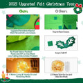 EMPOF Felt Christmas Tree 3.3ft DIY Set with Snowflake Lights & 32 Ornaments by Deal US