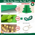 EMPOF Felt Christmas Tree 3.3ft DIY Set with Snowflake Lights & 32 Ornaments by Deal US