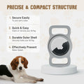 Turtle Den Airtag Dog Collar Holder Waterproof Rubber 2 Pack White by Deal US