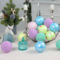 SY Super Bang 15PCS Christmas Ornaments Set 8CM Macaroon Colorful Plastic by Deal US