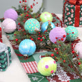 SY Super Bang 15PCS Christmas Ornaments Set 8CM Macaroon Colorful Plastic by Deal US