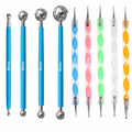 Oytra Dotting Tool Set 9 Pcs Embossing Stylus for Clay Pottery Ceramic by Deal US
