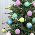 SY Super Bang 15PCS Christmas Ornaments Set 8CM Macaroon Colorful Plastic by Deal US