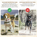 Turtle Den Airtag Dog Collar Holder Waterproof Rubber 2 Pack White by Deal US