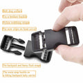 VTACOUTV 1-inch Nylon Webbing Quick Side Release Buckle Khaki by Deal US