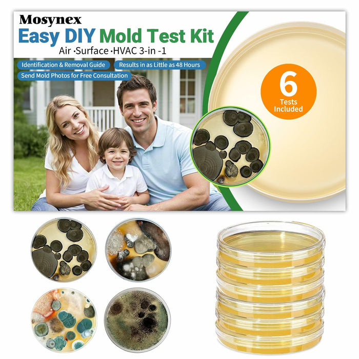 Mosynex Mold Test Kit 6 Detection Tests DIY Black Mold Detector Indoor Air by Deal US