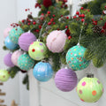 SY Super Bang 15PCS Christmas Ornaments Set 8CM Macaroon Colorful Plastic by Deal US