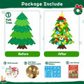 EMPOF Felt Christmas Tree 3.3ft DIY Set with Snowflake Lights & 32 Ornaments by Deal US