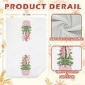 SPBL&L Chinoiserie Christmas Kitchen Towels Pink Bow Tree 16x24 Set of 2 by Deal US