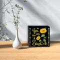 Crizaor You Are My Sunshine Inspirational Acrylic Keychain Black by Deal US