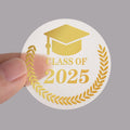 Lollutdotu 100PCS Graduation Stickers Class of 2025 Gold Foil Seals 1.6 inch by Deal US
