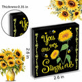Crizaor You Are My Sunshine Inspirational Acrylic Keychain Black by Deal US