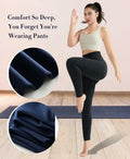 LUMIVAE High Waisted Tummy Control Butt Scrunch Leggings Naval Academy Size M by Deal US