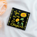 Crizaor You Are My Sunshine Inspirational Acrylic Keychain Black by Deal US
